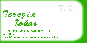 terezia kokas business card